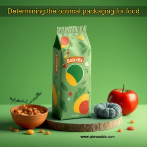 Artistic representation for Determining the optimal packaging for food