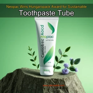 Artistic representation for Neopac Wins Hungaropack Award for Sustainable Toothpaste Tube
