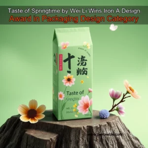 Artistic representation for Taste of Springtime by Wei Li Wins Iron A Design Award in Packaging Design Category