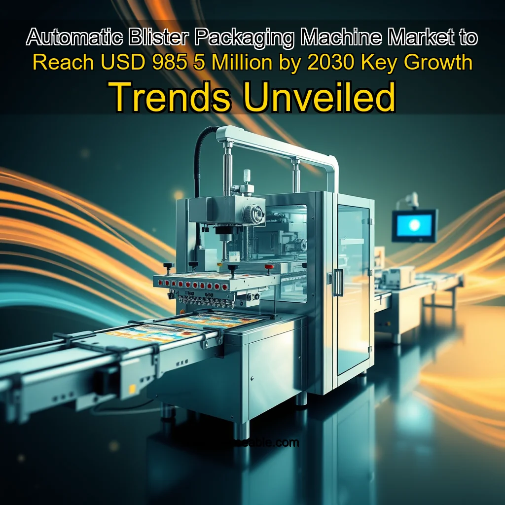 You are currently viewing Automatic Blister Packaging Machine Market to Reach USD 985  5 Million by 2030  Key Growth Trends Unveiled