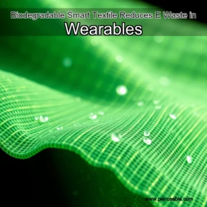 Artistic representation for Biodegradable Smart Textile Reduces E Waste in Wearables