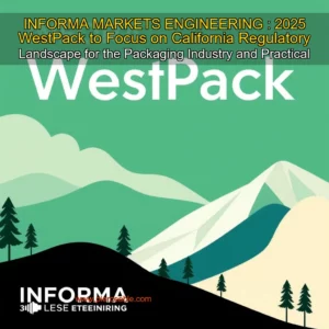 Artistic representation for INFORMA MARKETS ENGINEERING : 2025 WestPack to Focus on California Regulatory Landscape for the Packaging Industry and Practical Solutions to Sustainable Packaging Challenges