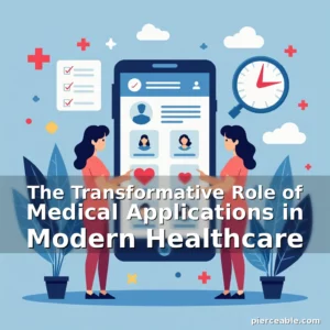 Artistic representation for The Transformative Role of Medical Applications in Modern Healthcare