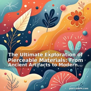 Artistic representation for The Ultimate Exploration of Pierceable Materials: From Ancient Artifacts to Modern Innovations