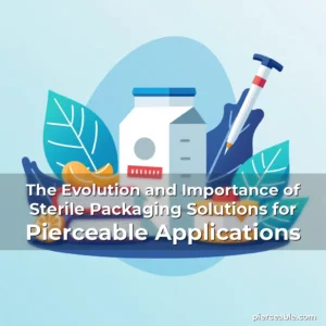 Artistic representation for The Evolution and Importance of Sterile Packaging Solutions for Pierceable Applications